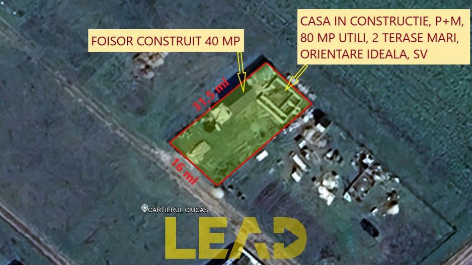 Comision 0%, Casa in constructie P+M, 80 mp utili, cu foisor si teren 504 mp - Poză 3