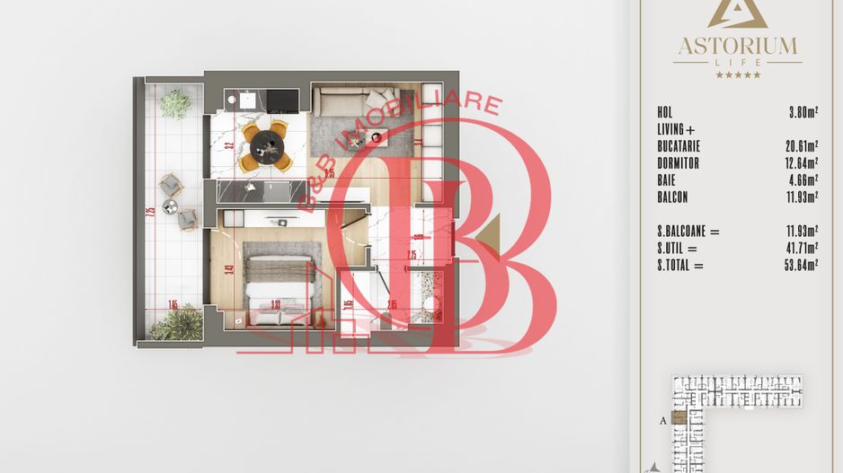 2 camere FINALIZAT  proiect premium titan pallady - Schiță 5