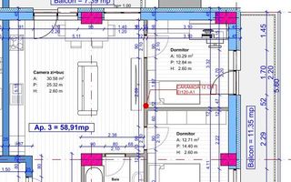 Apartament cu 3 camere/59 mp/Terasa 26mp/imobil NZEB. - Poză 3