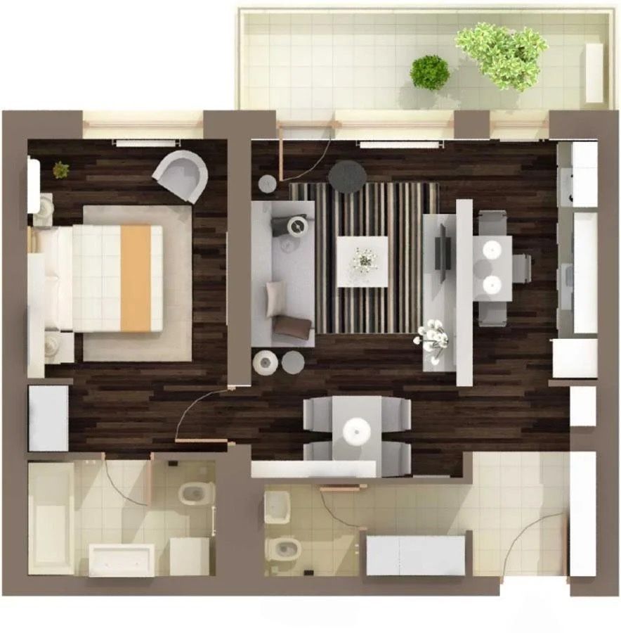 Exceptional 2-Room Apartment I 61 sqm, 2 Bathrooms I Iancu Nicolae - Poză 7