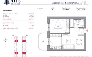 Продажа, квартира, 2 комнаты, HILS Sunrise, Бухарест - Poză 3