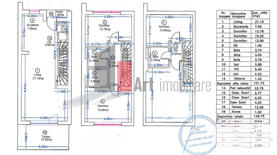 Casa - 5 camere PIPERA complet mobilat cu 2 locuri de parcare - Poză 21