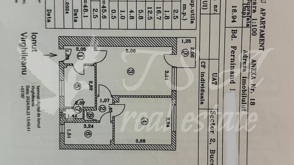 Apartament 2 camere Bdul Ferdinand cu terasă generoasă si loc de parcare - Poză 19
