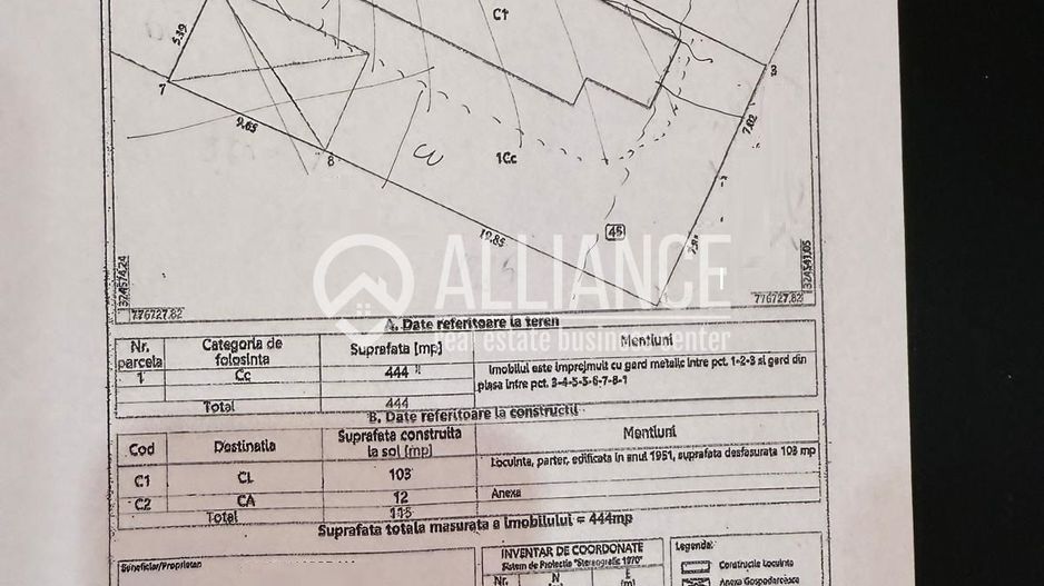 Bratianu/Cora(cod04)-Casa renovabila si teren 444 mp - Poză 3