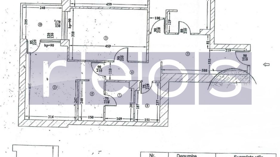 VANZARE 3 CAMERE | 96MP | PARCARE | MOBILAT-UTILAT | DOMENII-PAJURA - Schiță 13