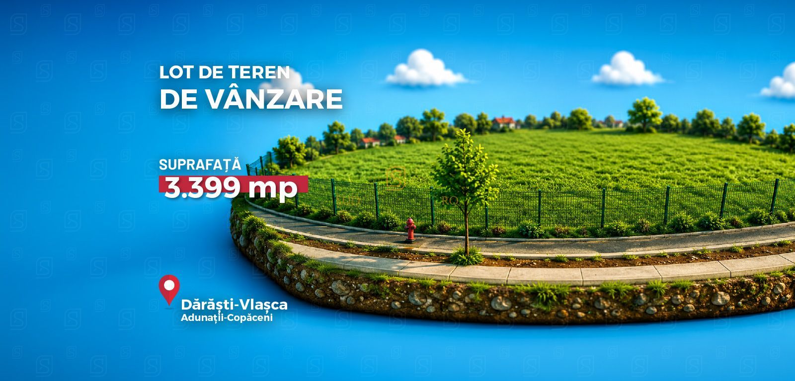 Teren intravilan – Adunatii Copaceni | 3.399 mp | Ideal investitie - Poză 8
