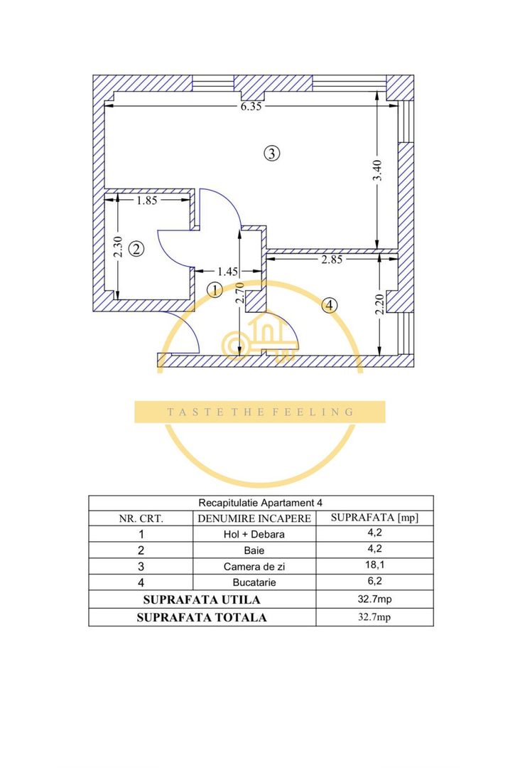 Apartament 1Camera -Decomandat 32mp+Loc de Parcare/Zona Frumoasa! - Poză 6