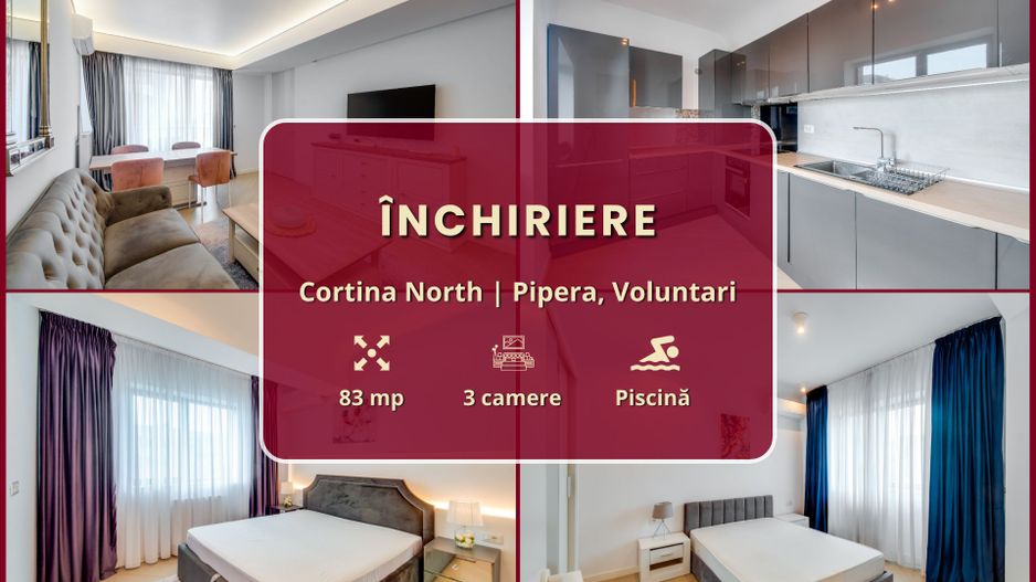 Cortina North || 3 camere || Finisaje de lux || Parcare || Comision 0% - Poză 2