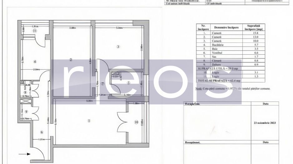 VANZARE 3 CAMERE | BELLER | MOBILAT SI UTILAT LUX | 63 MP | - Poză 29