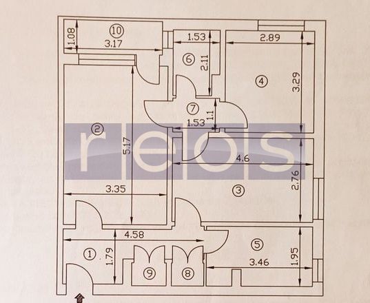 DE VANZAREA AP 3 CAMERE 62MP| DRUMUL TABEREI | SEMIDECOMANDAT | METROU - Schiță 6