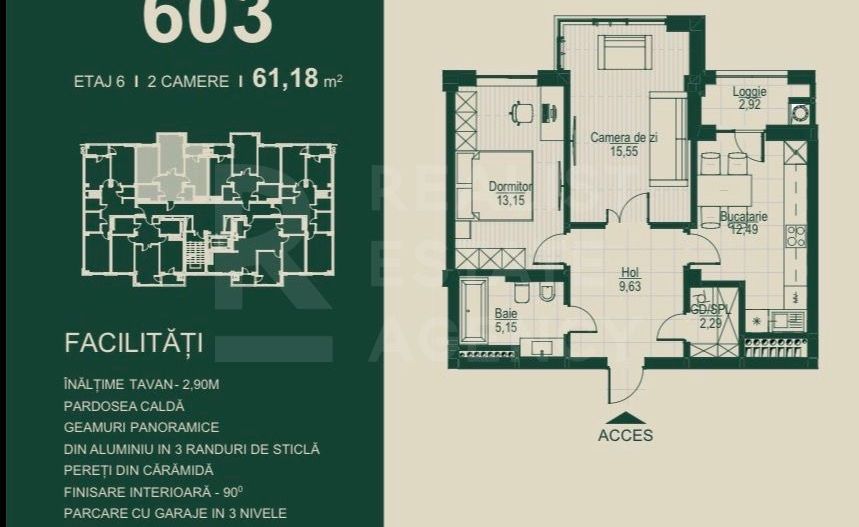 Vânzare, apartament 2 camere, complexul SEVEN Park - Ialoveni - Poză 7