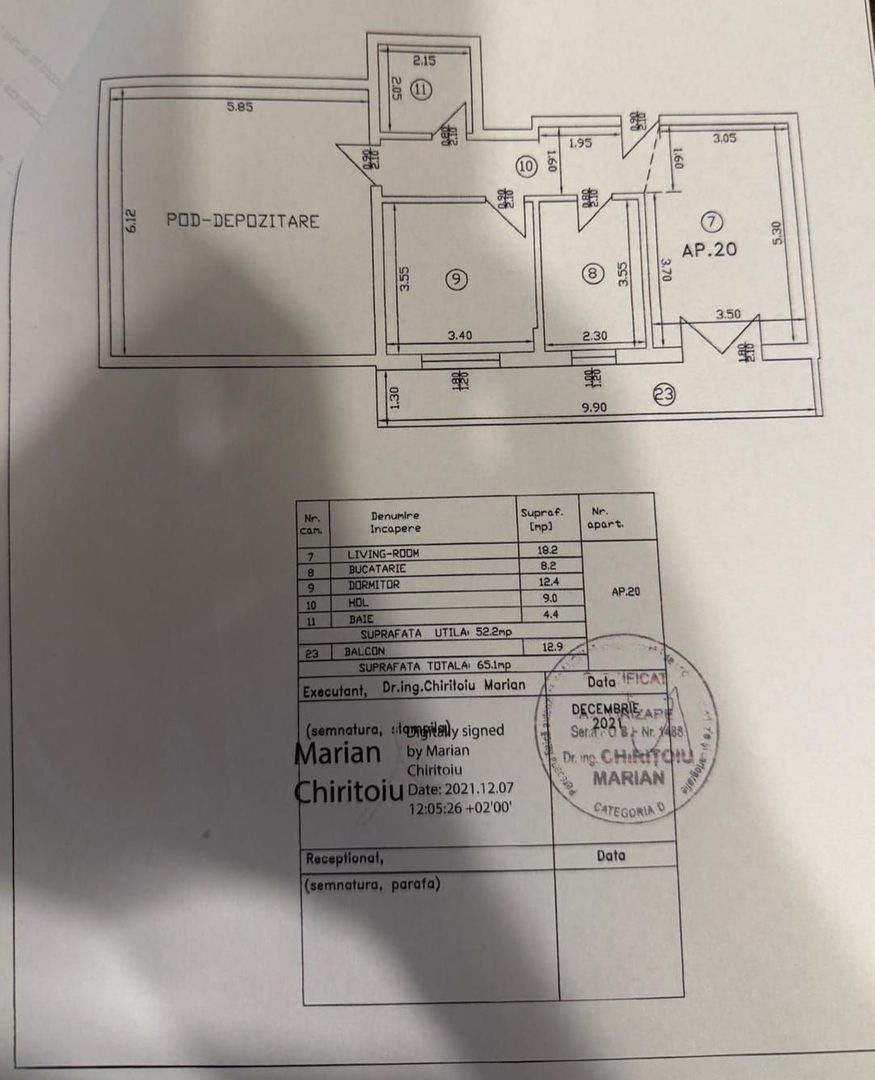AP. 3 CAMERE SEMIMOBILAT, MUTARE IMEDIATA, PARCARE INCLUSA,COMISION 0% - Poză 19