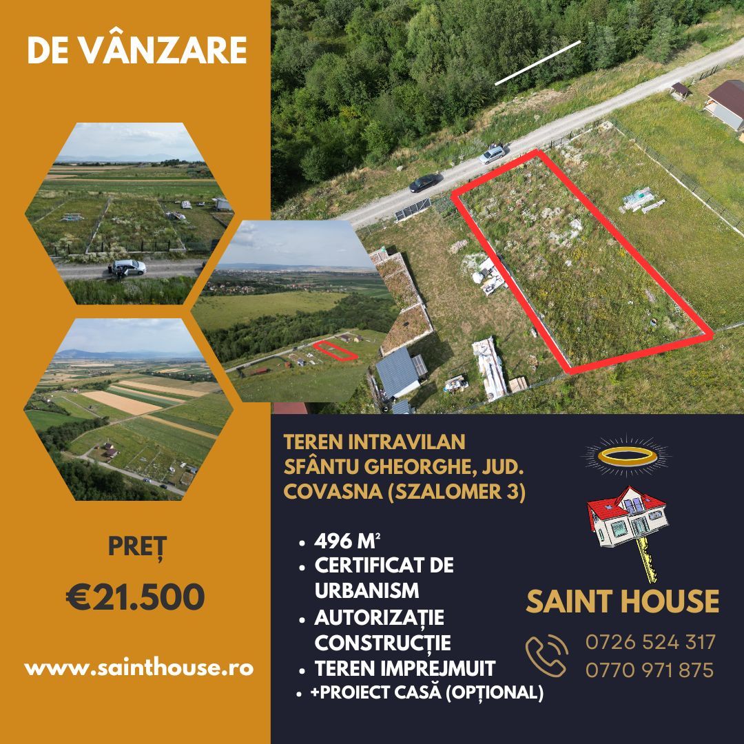 Teren intravilan 496 M² Szalomer 3 - Poză 1