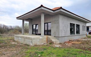 Casa nouă 123 mp utili, semifinisată, 535 mp teren, pod mansardabil - Poză 1