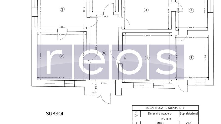 INCHIRIERE SPATIU COMERCIAL IN VILA -PARTER | UNIRII | 124MP | PARCARE - Schiță 15