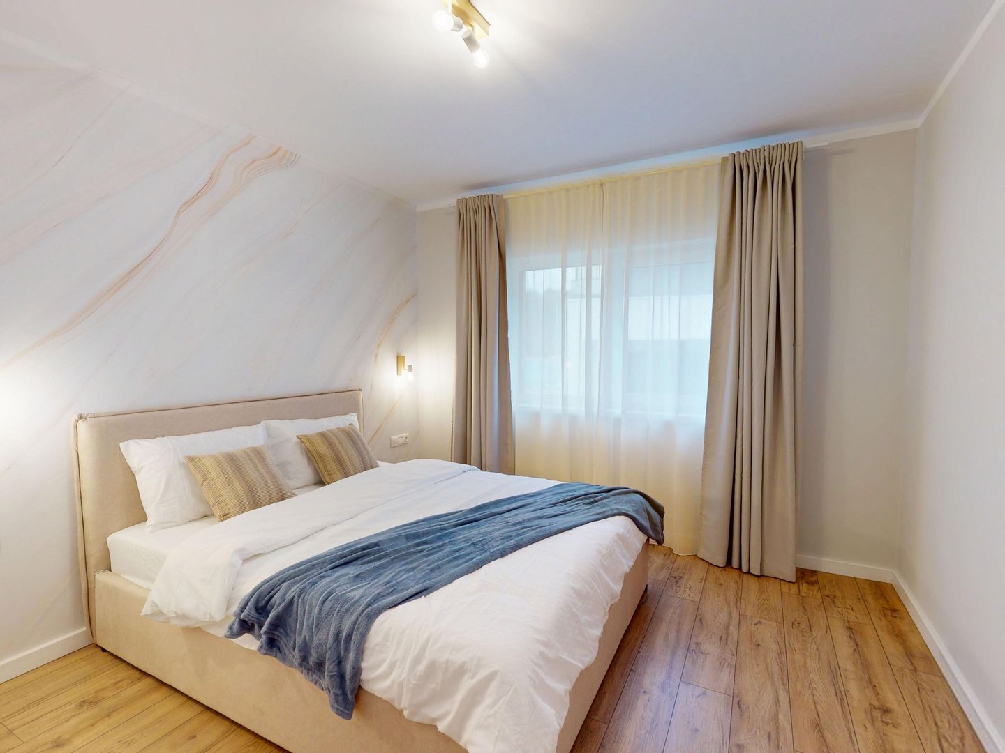 Penthouse 3 camere, 2 băi, mobilat complet, dressing - întabulat - Poză 4