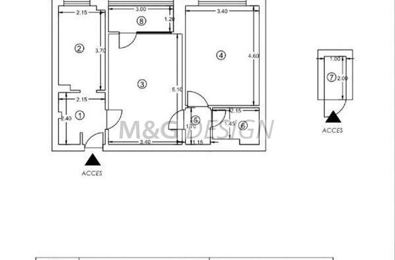 Apartament 2 camere Complexul Studentesc-CENTRALA - Poză 14