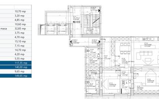 3 camere PREMIUM| 117 MP + 10 MP terasa - Schiță 16