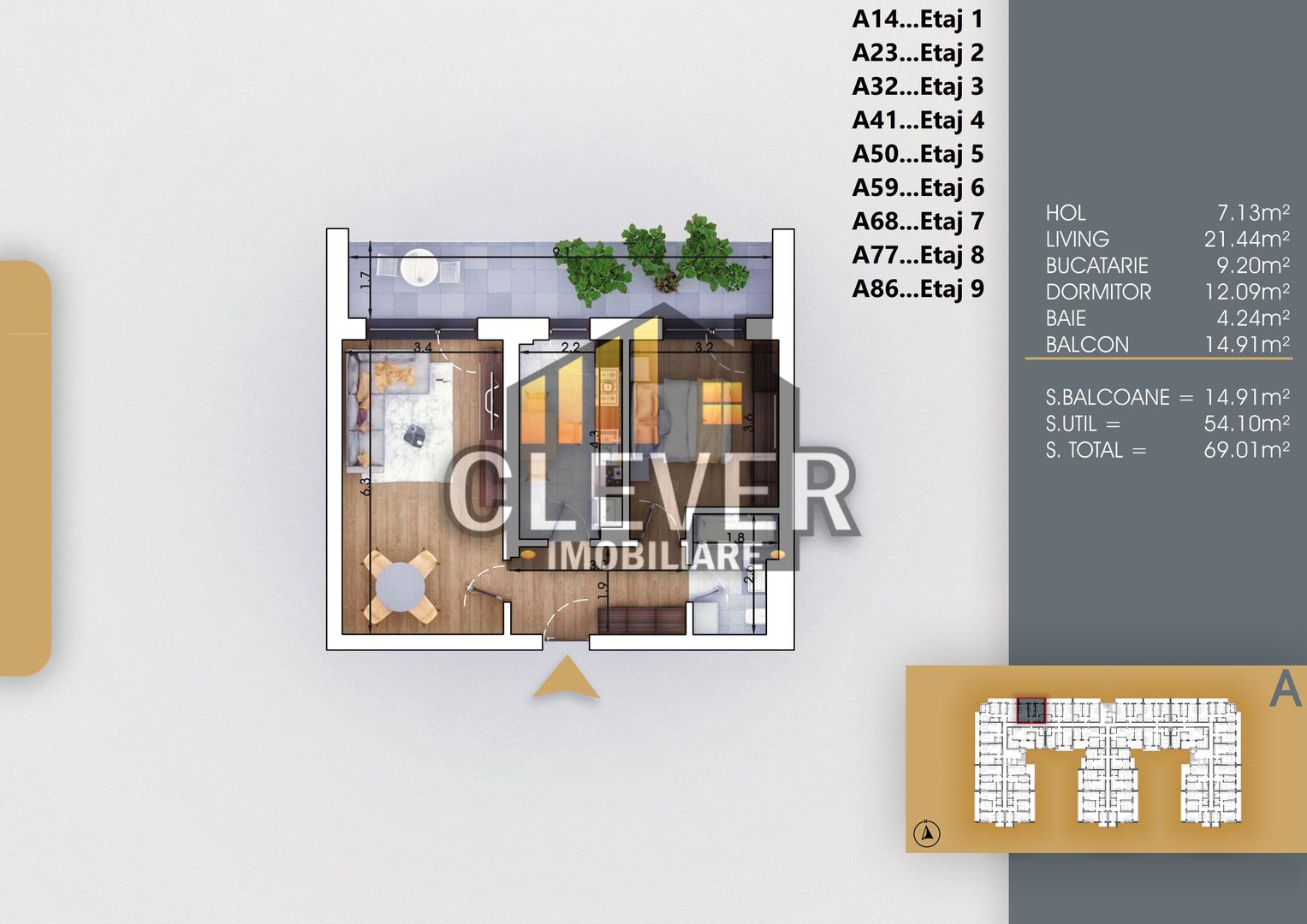 PROMO Apartament Premium 2 Camere 7 min. Metrou N. Teclu - Poză 2