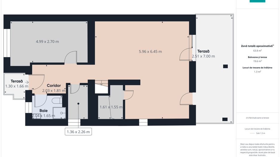 Duplex 5 camere  în cartier Europa Mosnița Nouă - Poză 24