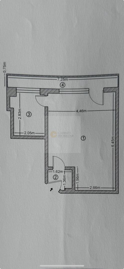 Garsoniera | Calea Victoriei | Etaj Intermediar - Poză 9
