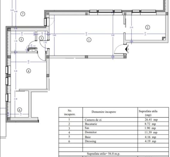 Apartament 2 camere 57 mp • Ultimul etaj • Terasă 76 mp • Zona Someșului - Poză 6