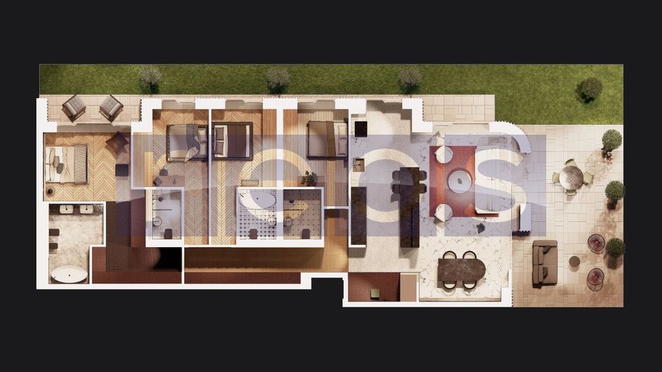 APARTAMENT ULTRAFINISAT | COMPLEX PREMIUM | 221MP-TERASA 114MP - PIPERA - Schiță 17
