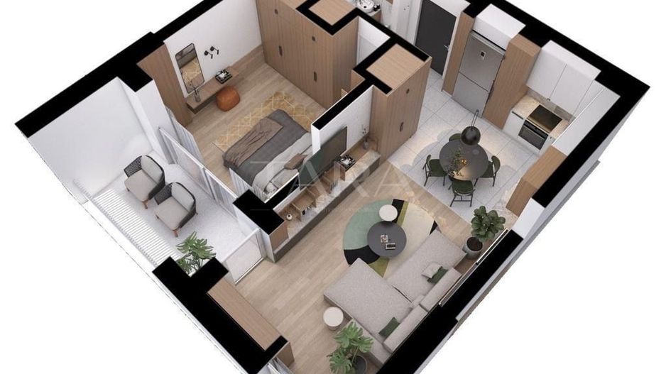 Apartament 2 camere, semfinisat, BMW, VIVO Mall, Spitalul Regional. - Poză 6