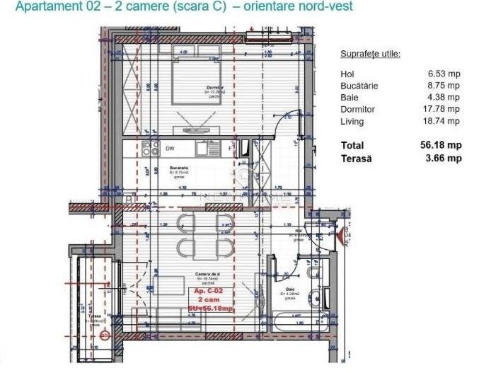 Apartament de vanzare 2 camere PARCARE, zona Iulius Mall - Poză 17