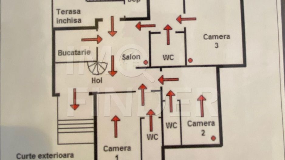 Inchiriere casa 4 camere, zona Centru/Andrei Muresanu - Poză 3