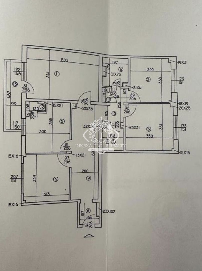 Apartament 4 camere vedere panoramica | Cismigiu | Bloc 1980 | Renovat recent - Schiță 8
