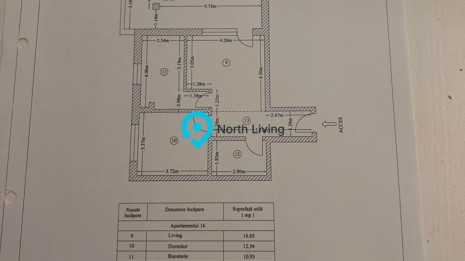 APARTAMENT 2 CAMERE CU TERASA INCHISA DE 24 MP - Poză 10