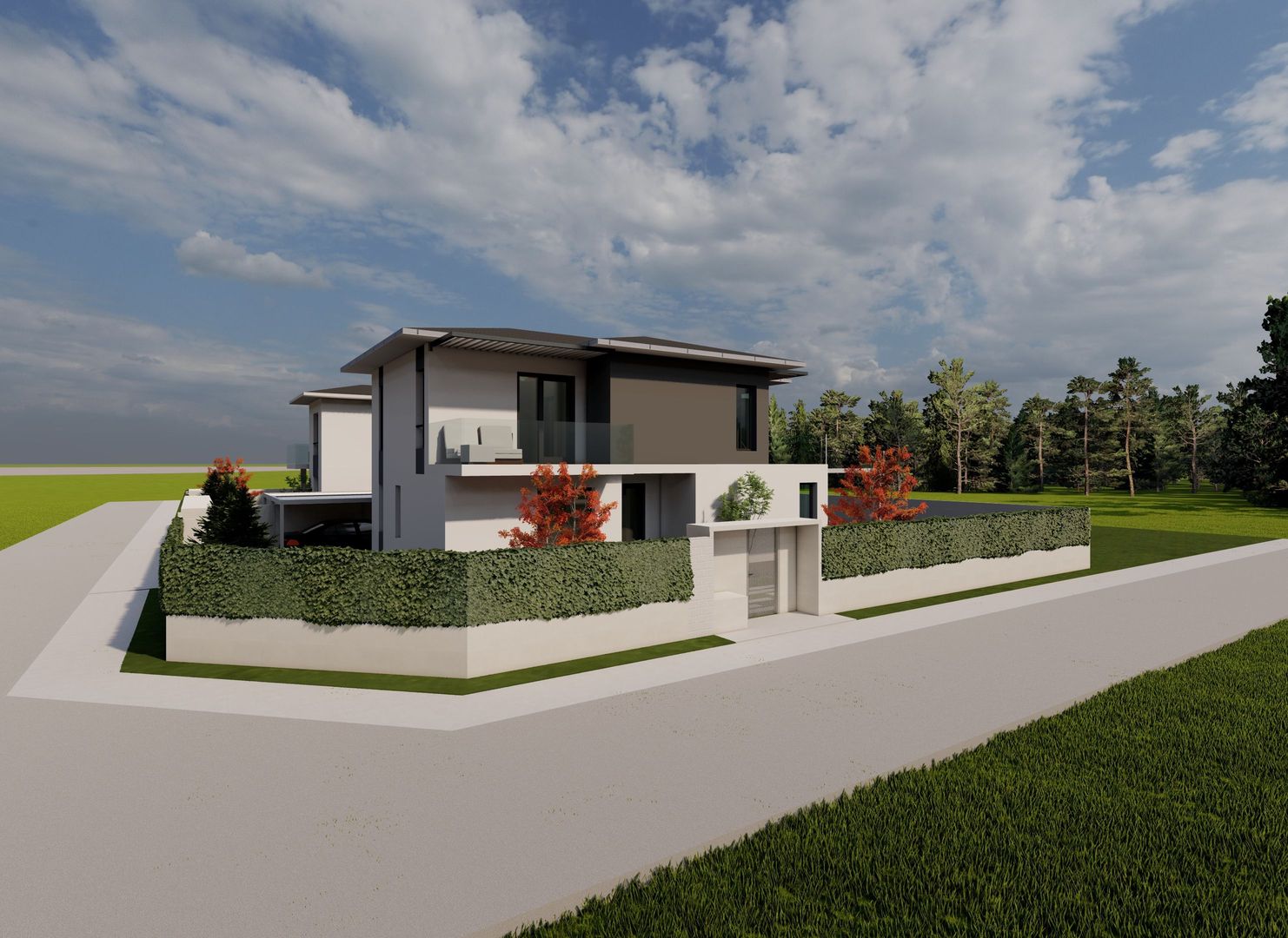 Vila proiect unic, locatie extraordinara, 4 camere, 3 terase, carport - Poză 2