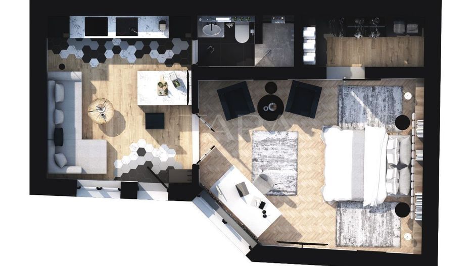 Apartament renovat cu curte comună în zona Piața Mihai Viteazul. - Poză 11