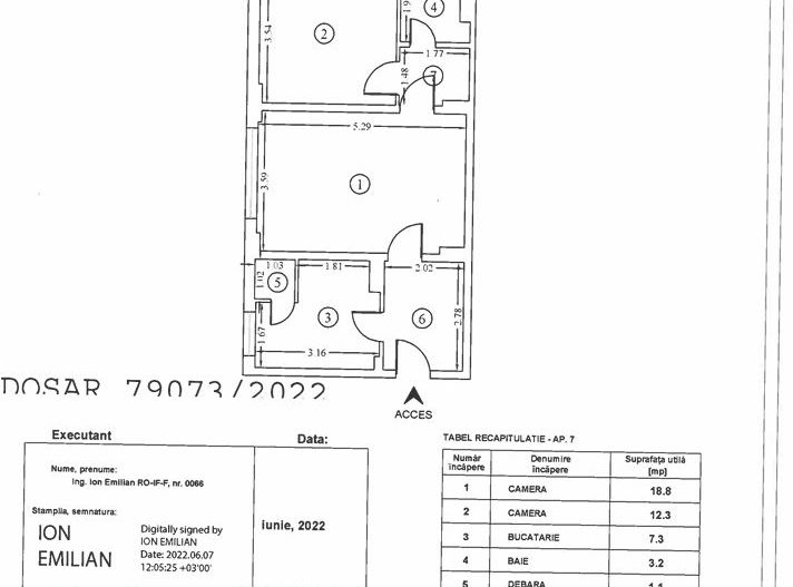 2 camere- Calea Dorobantilor - Schiță 12