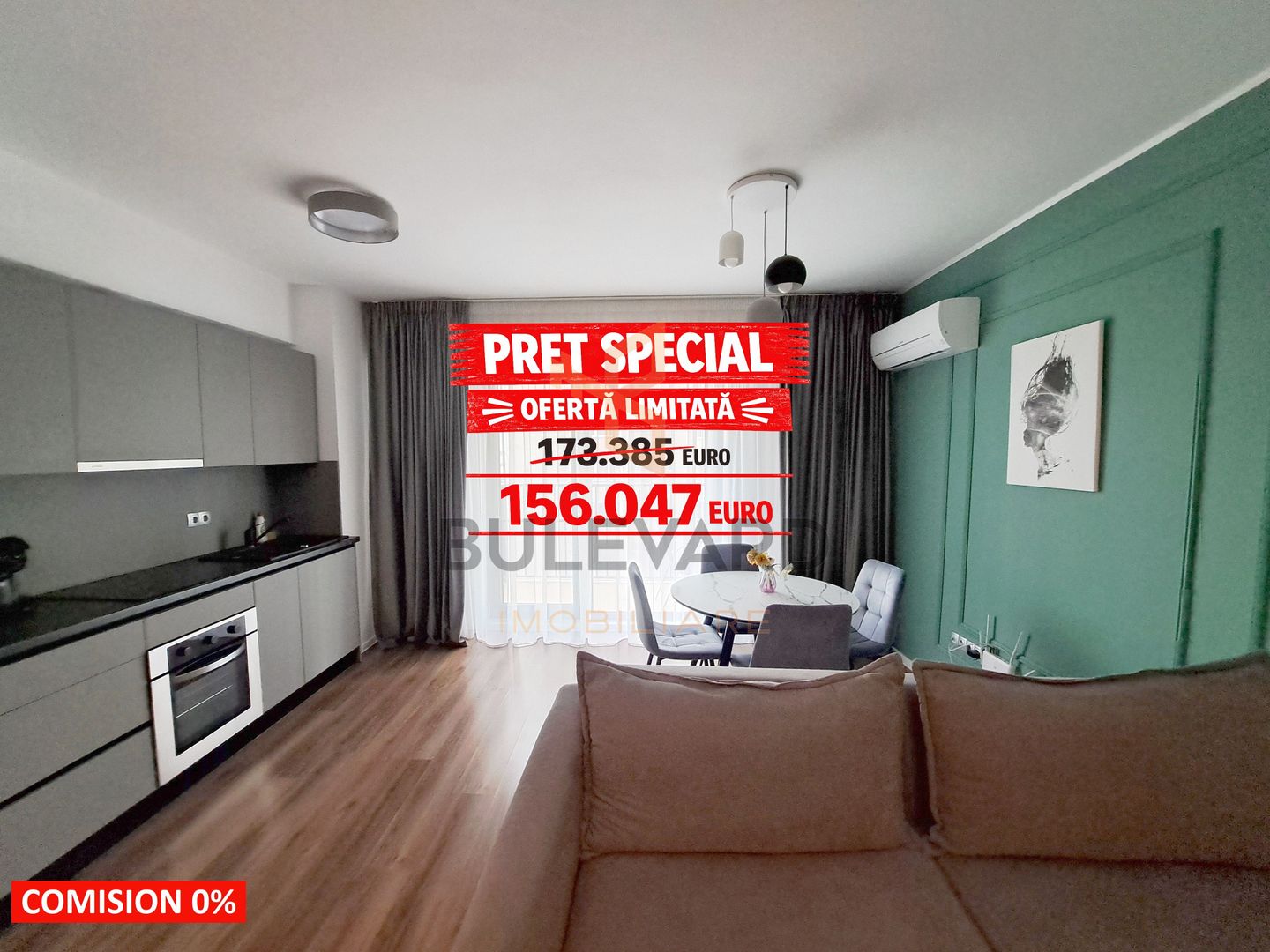 Pret special! Apartament 2 camere la cheie in bloc nou! - Poză 1