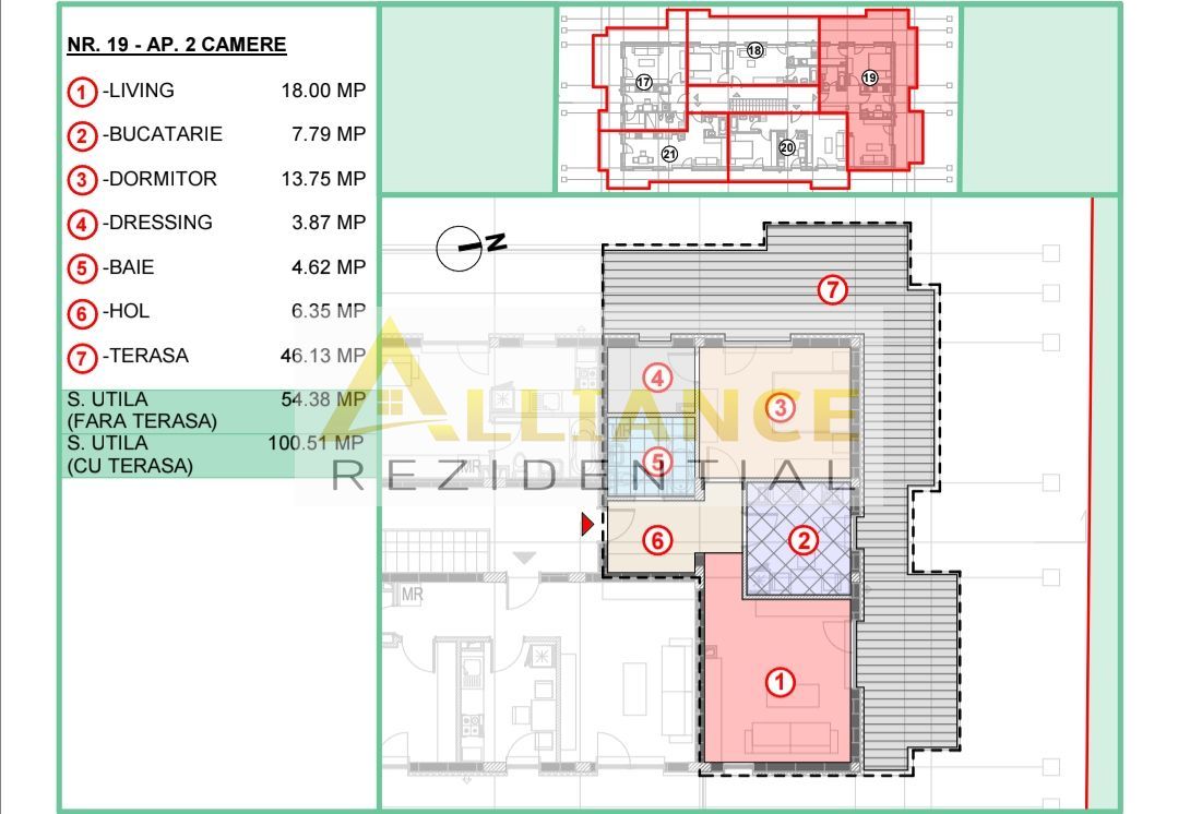 APARTAMENTE 2 CAMERE | TERASA GENEROASA | LOC DE PARCARE INCLUS - Poză 2