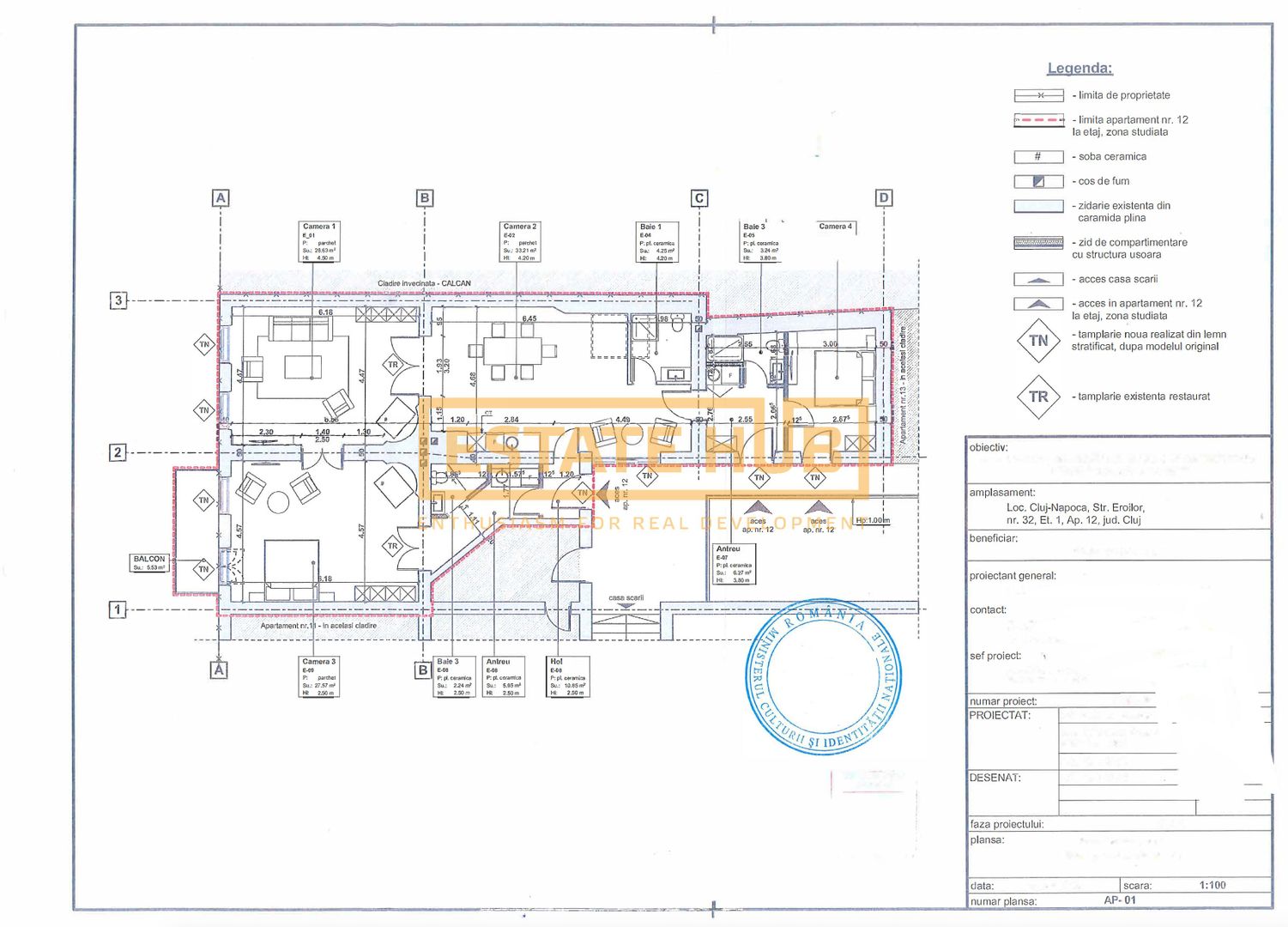 Apartament spectaculos de 125 mp in centrul istoric pe Str. Eroilor - Poză 2