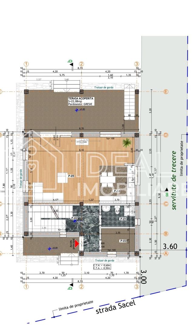 Casa Individuala ROSU cu 4 camere, zona Strand - Schiță 9