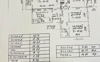 Apartament cu 4 camere, 77 mp, etaj 3/4 in Plopilor, zona Babes ! - Schiță 10