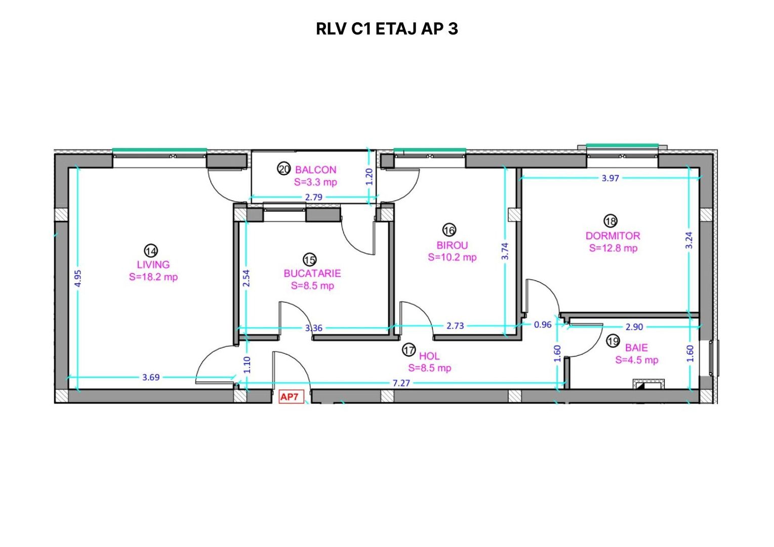 Apartament 3 camere , Lidl Selimbar - Schiță 6