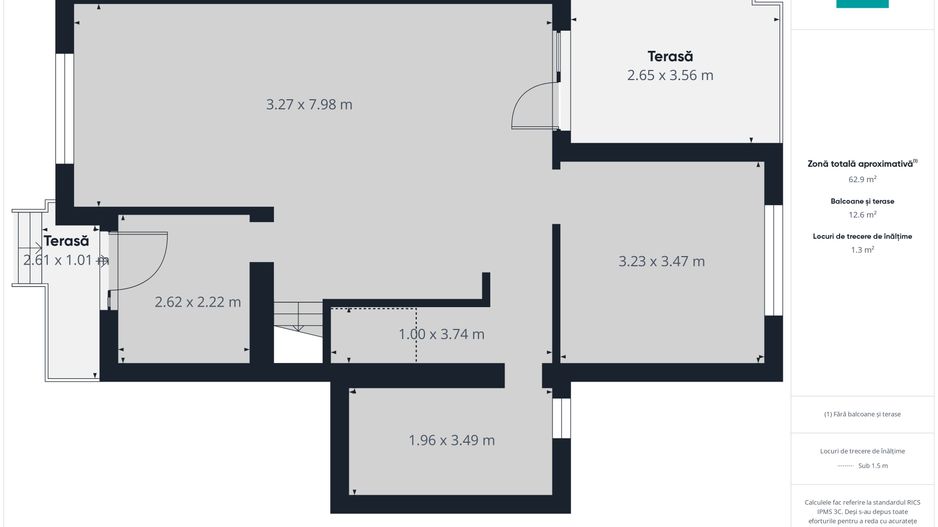 Duplex în Săcălaz despartit prin cameră tehnica - Poză 5