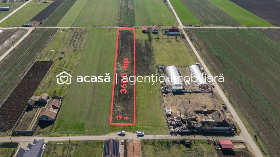 Teren 3.600 mp în Curtici, 2 fronturi stradale – La doar 20 km de Arad - Poză 1