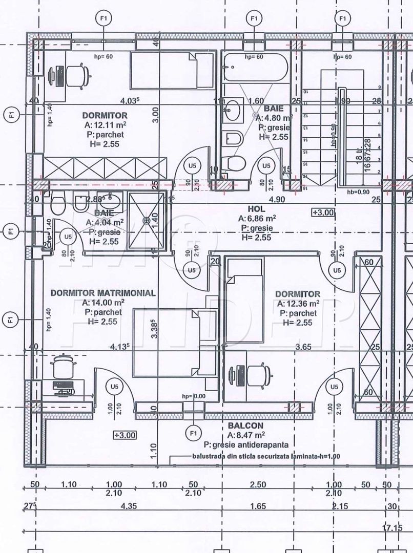 Casă tip duplex cu 4 camere în Iris, Cluj-Napoca, aproape de facilități - Schiță 15