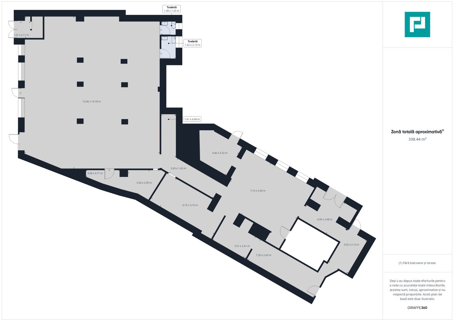 Spațiu comercial 338 mp pe Bulevardul Revoluției - Poză 2