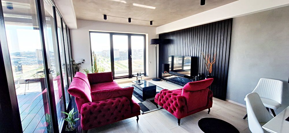 Penthouse cu terasa si jacuzzi in zona Coresi 2000 euro/luna - Poză 6