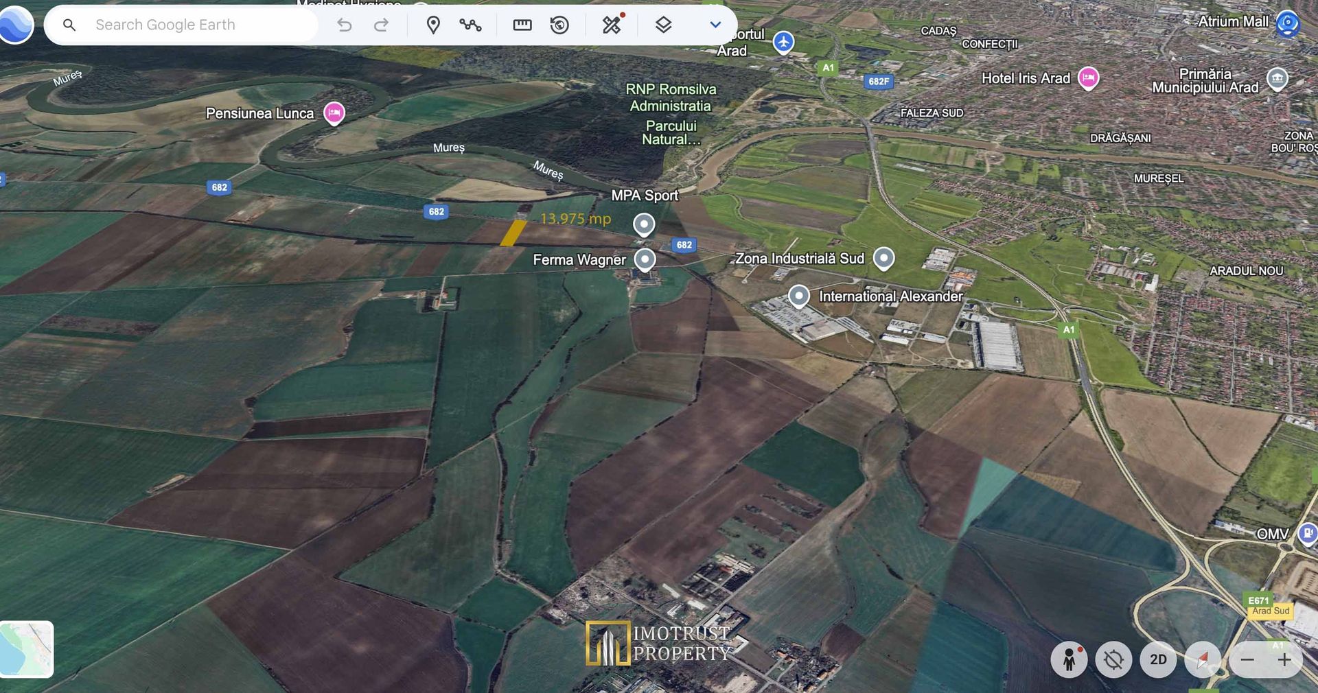 Teren industrial 13.975 mp – Zona Industrială Sud Arad, acces rapid A1 - Poză 2
