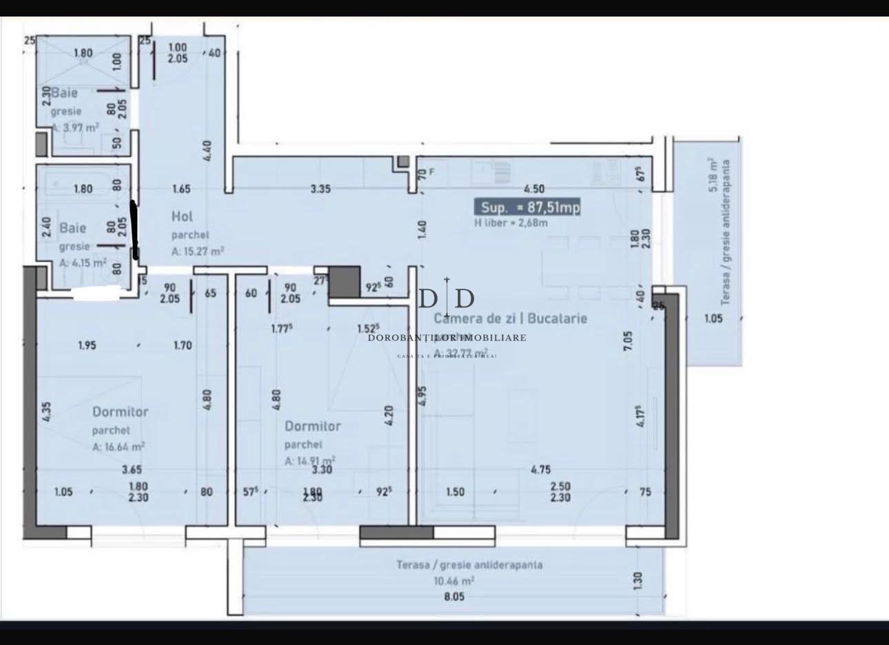 Apartament ULTRALUX cu vedere panoramică | 90 mp + Parcare | Buna Ziua - Schiță 16