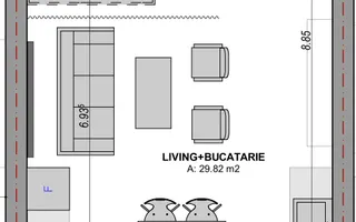 Apartament 1 cameră intabulat, logie 8 mp | DaVinci Homes – Cristian - Schiță 12