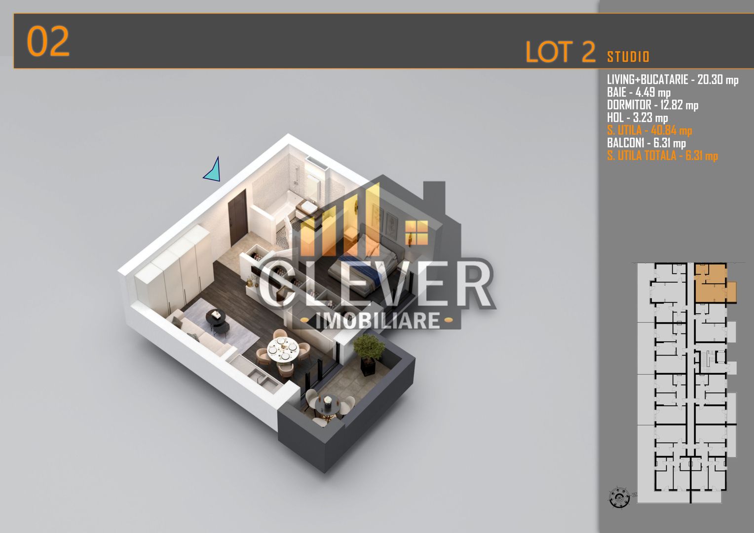 Apartament 3 Camere Pallady | Terasa Generoasa 33mp | Comision 0% - Schiță 10